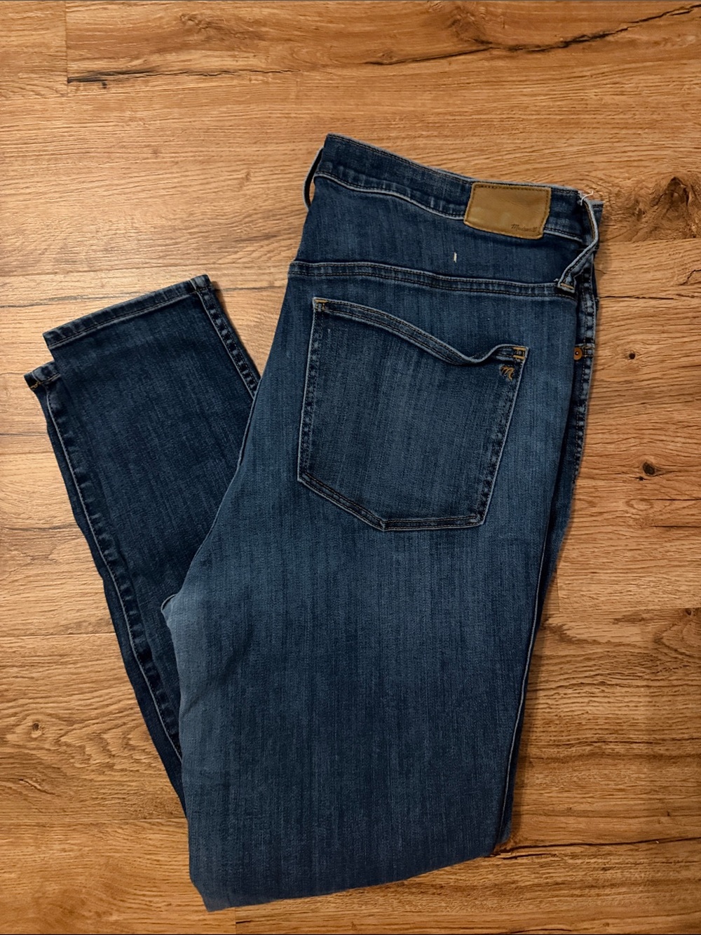 Madewell Dark Blue Denim Jeans High Rise Skinny